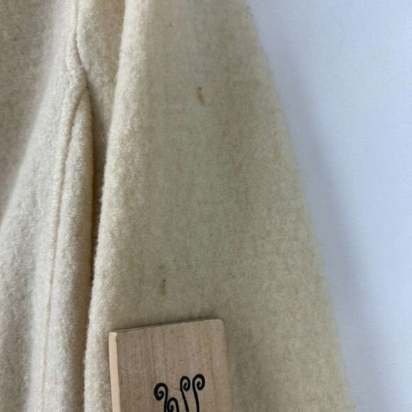 AX Armani Exchange Women's Medium Beige Double Breasted Trench Coat 100% Wool - Picture 8 of 16